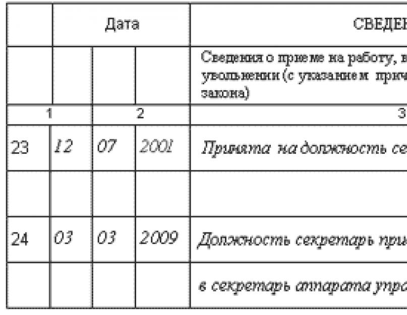 Запись о переименовании организации в трудовой книжке образец