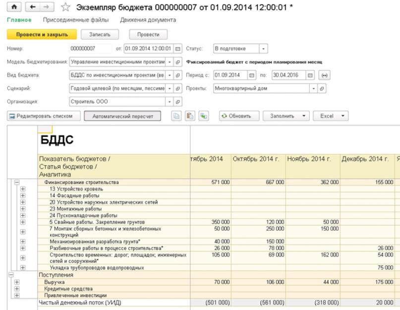 Erp управление строительной организацией 2.2 4.197. Подсистема 